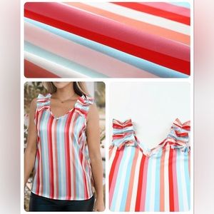 Silt satin striped sleeveless top New with Tags